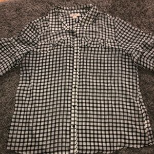 Pretty ruffled shirt.